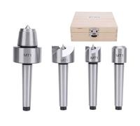 LOCADENCE 4pcs Wood Lathe Live Center Set, Live Centers Drive Spur Cup Arbor, MT1 Arbor Live Center Drive Spur Cup pour le travail du travail du bois