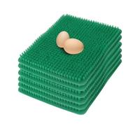Locadence 6Pcs Poulet Nidification, 13,8 X 12,2 dans des Revêtements Nidification L'Épreuve l'eau, la Literie Poulet pour Accessoire Ponte d'Oeufs Coopérative (Grün)