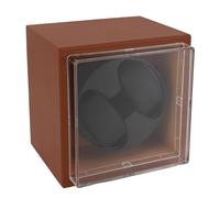 Locadence Automatic Watch Winder, 6,5 X 5,1 X 6,3 Pouces 5 Modes Boîte à Double Montre en Cuir Microfibre avec Fonction de Synchronisation pour la Montre Bracelet Mécanique (Brun)