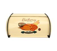Locadence Boîte à Pain en Métal, Couleur Champagne Petit Tambour en Forme d'Artisanat Spécial Surface Lisse Boîte à Pain pour Stocker le Pain Pâtisseries Beignets