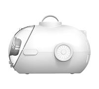 LOCADENCE Capsule Spatiale de Transport pour Chat avec Ventilateur Électrique, Veilleuse, Grand Espace de 24 L, Portable, Respirant, à Une Seule Épaule, Sac de Transport pour Chat (Blanc)