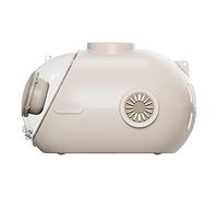 LOCADENCE Capsule Spatiale de Transport pour Chat avec Ventilateur Électrique, Veilleuse, Grand Espace de 24 L, Portable, Respirant, à Une Seule Épaule, Sac de Transport pour Chat (café)