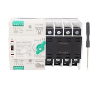 LOCADENCE Commutateur de transfert automatique double puissance, commutateur de générateur 4P 400 V 125 A, transfert automatique et disjoncteur de puissance électronique