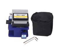 LOCADENCE Couperet de fibre optique, outil de coupe de dénudage de fendoir de fibre optique à angle de 0,5 degré avec 16 faces d'extrémité, 3 en 1 luminaire FC 6S Hot Melt Cold