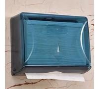 Locadence Distributeur Serviettes Papier, 10,2 X 8,1 X 4 Pouces, Porte Mouchoirs Mural Décoratif Grande Capacité, Distributeurs Papier Hygiénique pour Maison, Salle Bain et Bureau (Blue)