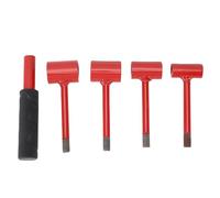 Locadence Door Hinge Adjustment Tool, 4 in 1 Set Heavy Duty Hinge Gap Adjusting Wrench, Crevice Adjusting Wrench, User Friendly Door Hinges Adjustment Tool for Residential (Red)