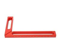 LOCADENCE Équerre de charpentier, règle à angle droit en forme de L, règle de mesure à 90 ° pour le travail du bois, traçage de mesure de hauteur en alliage d'aluminium (160mm)