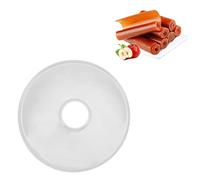 LOCADENCE Feuilles Rouleau Fruits Déshydrateur, Plateaux Déshydrateur Ronds Silicone Anti Fuite, Tapis Séchage Réutilisables pour Machine Séchage Fruits FD660 (Transparente)