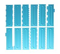 LOCADENCE Gratte Gâteau, Pas Scie Chaleur Gâteau Plus Fluide, s Pizza Crème Pain, Outils Grattoir Pâte pour la Boulangerie Cuisine Domicile (Ein Set (12 Stücke))