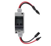 LOCADENCE Interrupteur sectionneur de panneau solaire 40 A, disjoncteur miniature CC, boîtier de disjoncteur 2P étanche IP65, boîtier de déconnexion CA pour système photovoltaïque