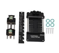 LOCADENCE Kit de gabarit d'affûtage de burins, système de guide d'affûtage avec fixation d'angle réglable et règle d'angle, affûteur de guide d'affûtage en alliage d'aluminium