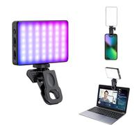 LOCADENCE Lampe vidéo LED RVB, 20 Effets d'éclairage, éclairage de vidéoconférence, 0 à 360 Couleur CRI 95+ 2500 à 9000 K, lumière de Remplissage pour Photographie à intensité