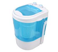 LOCADENCE Mini Lave Linge/Sèche Linge Combiné, Machine Compacte Portable de 22 L avec Panier à Cycle d'Essorage et Tuyau de Vidange pour Camping, Appartements, Dortoirs, Camping