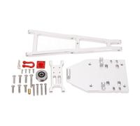 Locadence Mises à Jour du Kit de Construction de Camion et de Remorquage RC à L'Échelle 1/10, Kit de Dépannage de Bras Grue en Alliage pour Capra 1.9 UTB RC Remorque sur Chenilles (Argent)