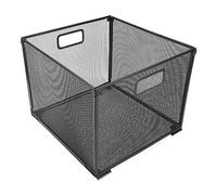 LOCADENCE Organiseur Fichiers Suspendus, 12,6 X 11,8 X 9,6 Pouces, Boîte Dossiers Pliable Métal Grande Capacité, Boîte Rangement avec Coussinets Antidérapants pour Bureau Maison