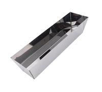 LOCADENCE Pan de boue en acier inoxydable, casserole de composé de joint non bâton, bol en plâtonnement multifonctionnel, outil de cloisons sèches pour mélanger le mastic