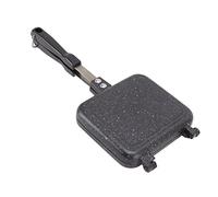 LOCADENCE Paute à Friture Antiadhésive à Double Facette, 13,8 X 5,9 Pouces de Sandwich Grilable Détachable Poêle Panini pour les Œufs Pain Toast