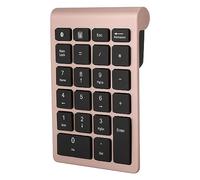 Locadence Pavé Numérique 22 Touches, BT 5.0 3 Millions de Fois Longévité Exceptionnelle Clavier Numérique Ultra Fin de Conception Ergonomique pour Ordinateur Portable PC de Bureau (Or Rose)
