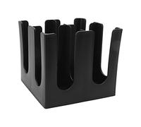 LOCADENCE Porte Gobelet Papier Couvercle, Distributeur Tasse Café Carré 4 Grilles, Organisateur Rangement 8,8 X 8,8 X 7,8 Pouces pour Restaurants, Bureaux, Cafés, Salons