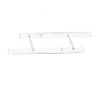 LOCADENCE Règle parallèle de navigation marine de 450 mm, règle de conception de dessin à haute transparence, outil de traçage de cartes marines en acrylique pour le dessin