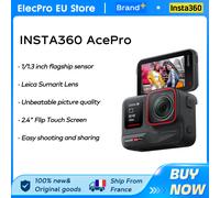 【LOCAL+】Caméra d'action étanche Insta360 Ace Pro conçue avec un capteur Leica 1/1.3" et une réduction de bruit IA pour une meilleure image 4K120fps Originale AcePro