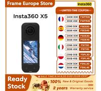 【LOCAL+】Caméra d'action Insta360 X5 360° ° Objectif d'appareil photo sportif étanche 8K 30Fps 360 ° Caméra sportive ultra haute définition pour tournage vidéo, nouvelle X5 Black