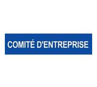 Local comité d'entreprise bleu (29x7cm) - Sticker/autocollant Bleu G