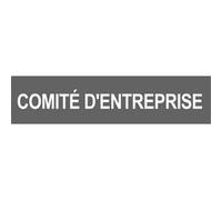 Local comité d'entreprise gris (15x3.5cm) - Sticker/autocollant G