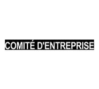 Local comité d'entreprise noir (15x3.5cm) - Sticker/autocollant G