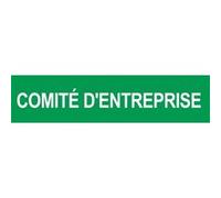 Local comité d'entreprise vert (29x7cm) - Sticker/autocollant G
