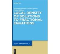 Local Density of Solutions to Fractional Equations - Alessandro Carbotti - De Gruyter - Livre en Anglais Alessandro CarbottiAlessandro Carbotti (Auteur)