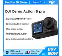 【LOCAL+】DJI Osmo Action 5 pro Capteur 1/1.3″ Autonomie de la batterie étendue de 4 heures Deux écrans tactiles OLED haute luminosité Original En stock Action 5 PRO Combo