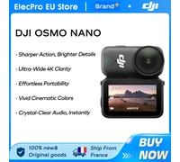 【LOCAL+】DJI Osmo Nano Bundle Standard 128G / 64GB Petite Caméra Vlog 4K/60fps & 143 ° Champ de vision large, capteur 1/1.3'' entièrement neuf, double microphone DJI 64 GB