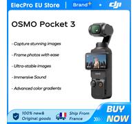 【LOCAL+】DJI Osmo Pocket 3 Caméra stabilisatrice portable à 3 axes 4K60FPS 1 pouce CMOS Zoom 2X pour Vlog, vidéo, voyage en extérieur et diffusion en direct