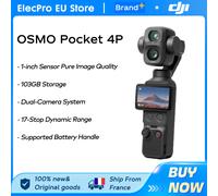 【LOCAL+】DJI Osmo Pocket 4P Stabilisateur à double caméra, capteur CMOS 1 pouce, plage dynamique 17 stops, ralenti 4K/240fps, stockage 103 Go, caméra de vlogging Osmo Pocket 4P Nouveauté 2026