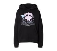 LOCAL HEROES Sweat-shirt 'RETURN TO HEAVEN OFF' bleu clair / rose pastel / noir / blanc, Taille S