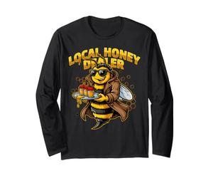Local Honey Dealer Funny Bee Lover Lover Beekeeper Design Manche Longue