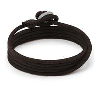 LOCAL LEAGUE Bracelet en Cuir à Enrouler pour Hommes SURF PATROL AUSTRALIA - Entièrement Réglable - Marron foncé, Corde Multicouche, Surfeur, pour Petit ami, Copain, Vacances Festival Voyage