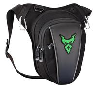 LOCAL LION Sac de Jambe Moto pour Homme, Sac de Cuisse imperméable Unisexe, Accessoire Moto pour équitation Voyage Course randonnée pêche, Noir