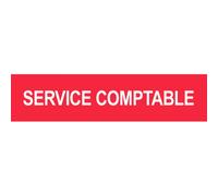 Local Service Comptable Rouge (15x3.5cm) - Sticker/Autocollant