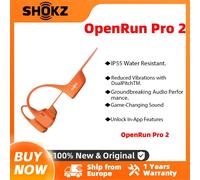 【Local+】SHOKZ OpenRun Pro 2 S820/S821 Écouteurs sportifs à oreille ouverte Bluetooth 5.3 Microphone à réduction de bruit IP55 Étanche OpenRun Pro 2 Black