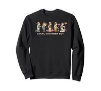 Local Southern Boy Outdoor Adventure Chien Camping Pêche Sweatshirt