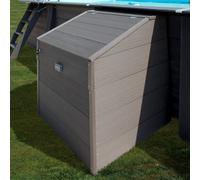 Gre Coffre de filtration pour piscine bois composite L80 x 60 x H115 cm