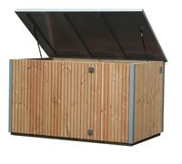 Local technique vide en bois UNIQUE : 200 x 125 x 110 cm