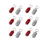 Localisateur - 12Pcs Sifflet Perdu nti-Perte Clignotant Localisateur Bip Télécommande Porte-Clé Led Annulaire