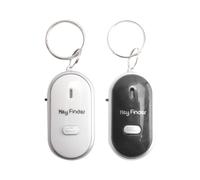 Localisateur - 2Pcs Sifflet Perdu nti-Perte Clignotant Localisateur Bip Télécommande Porte-Clé Led Annulaire