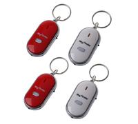 Localisateur - 4Pcs Sifflet Perdu nti-Perte Clignotant Localisateur Bip TéLécommande Porte-Clé LED Annulaire