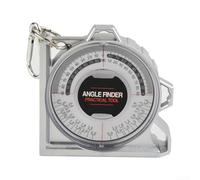 Localisateur d'angle magnétique avec bord rainuré en V et lentille acrylique pour une mesure précise des angles de 0 à 90 degrés sur surfaces ferreuses