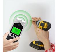 Localisateur de câble numérique 6 modes avec LED 3 couleurs - Détecteur de câbles - Détecteur de métaux - Détecteur de câbles - Stud Finder 6 en 1 - Scanner mural - Localisateur de câbles