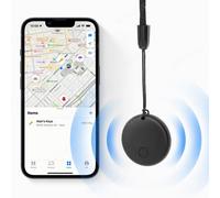 Localisateur de clé intelligent,dispositif de suivi GPS Bluetooth,étiquette anti-perte,rappel d'alarme,fonctionne avec Apple,trouver mes animaux de compagnie - Type Black